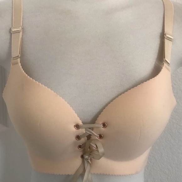 Lace Up Bust Increasing Push-up Bra 36C - Picture 4 of 4
